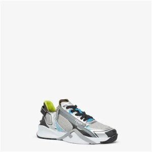 Fendi FLOW SNEAKER SILVER / NERO Size 9US/ 8 UK